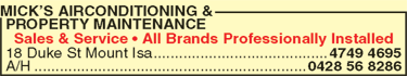 Mick's Airconditioning & Property Maintenance - Hervey Bay Accommodation 1