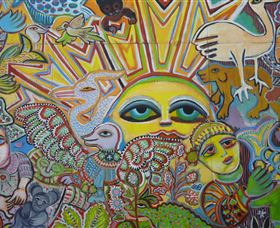 The Painting Of Life By Mirka Mora - Tourism Hervey Bay 0