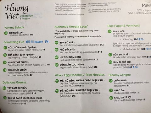 Huong Viet Vegetarian & Vegan - Tourism Hervey Bay 0