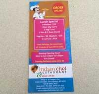 Indian chef restaurant  Take away - Hervey Bay Accommodation