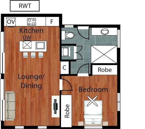 1 Bedroom Sydney Beach Studio - Tourism Hervey Bay 2